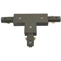 Knightsbridge 1-Circuit T-Connector for Knightsbridge Track Lighting System Satin Nickel (812GE)