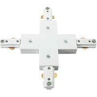 Knightsbridge 1-Circuit X-Connector for Knightsbridge Track Lighting System White (921GA)