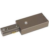 Knightsbridge 1-Circuit Power Feed Connector for Knightsbridge Track Lighting System Satin Nickel (203GA)