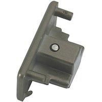 KnightsBridge 230V Single Circuit Track Dead End Cap - Satin Nickel
