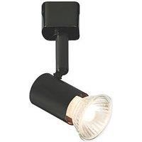 Knightsbridge Black Single Circuit LED Track Light, Spotlights, Live Ends, Ends