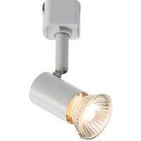 GU10 Adjustable Track Cylindrical Spotlight in White