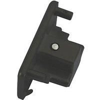 KnightsBridge 230V Single Circuit Track Dead End Cap - Black