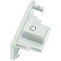 KnightsBridge 230V Single Circuit Track Dead End Cap - White