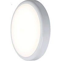 KnightsBridge 230V IP65 9W CCT Adjustable LED Bulkhead