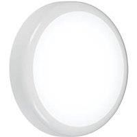 Knightsbridge BT Indoor & Outdoor Maintained or Non-Maintained Switchable Emergency Round LED Bulkhead White 9W 730 - 810lm (507GE)