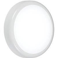 KnightsBridge 230V IP65 9W CCT Adjustable LED Bulkhead with Sensor