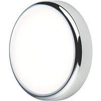 KnightsBridge 230V IP65 9W CCT Adjustable LED Bulkhead C/W Chrome Trim