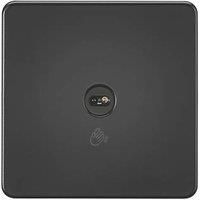 KnightsBridge 230V 1G 1-way Touchless Switch - Matt Black