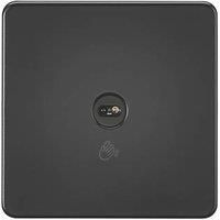 KnightsBridge 230V 1G 1-way Touchless Switch - Matt Black