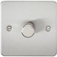 Knightsbridge 1-Gang 2-Way LED Intelligent Dimmer Switch Brushed Chrome (126PY)