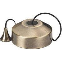KnightsBridge 1-way 10-150W (5-100W LED) Trailing edge pull cord dimmer switch - antique brass