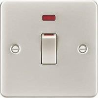 Knightsbridge 45A 1-Gang DP Control Switch Pearl with LED (643TX)