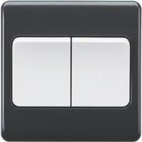 Knightsbridge 10AX 2G 2-Way Wide Rocker Switch - Part M Compliant