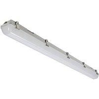 KnightsBridge 230V IP65 IK08 4ft Selectable 19W/37W CCT Adjustable ST Emergency Non-Corrosive