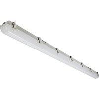 KnightsBridge 230V IP65 IK08 6ft Selectable 30W/60W CCT Adjustable ST Emergency Non-Corrosive