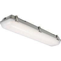 KnightsBridge 230V IP65 IK08 2ft Selectable 14W/26W CCT Adjustable ST Emergency Non-Corrosive