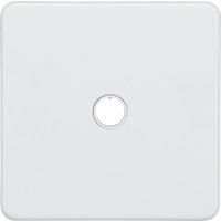 Knightsbridge Screwless 20A Unswitched Flex Outlet Matt White (512YA)