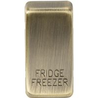 KnightsBridge Switch cover "marked FRIDGE FREEZER" - antique brass