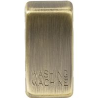 KnightsBridge Switch cover "marked WASHING MACHINE" - antique brass