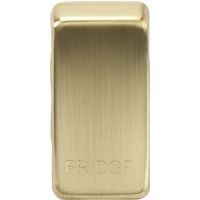 KnightsBridge Switch cover "marked FRIDGE" - brushed brass