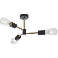 KnightsBridge SENA - 230V IP20 E27 3 Light Ceiling Pendant