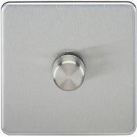 Knightsbridge 1-Gang 2-Way LED Intelligent Dimmer Switch Brushed Chrome (202PY)
