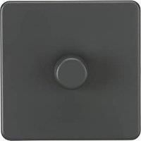 Knightsbridge 1-Gang 2-Way LED Intelligent Dimmer Switch Anthracite (351PX)