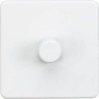 Knightsbridge 1-Gang 2-Way LED Intelligent Dimmer Switch Matt White (823PX)