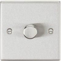 Knightsbridge 1-Gang 2-Way LED Intelligent Dimmer Switch Brushed Chrome (741PX)