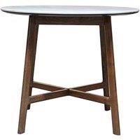 Badalonia 90cm Dark Acacia Wood Round Dining Table
