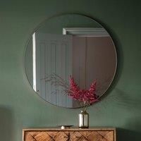 Chante Medium Round Wall Mirror - Silver