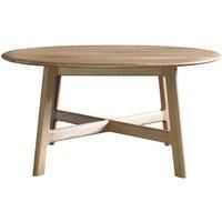 Saddie 80cm Round Light Oak Coffee Table