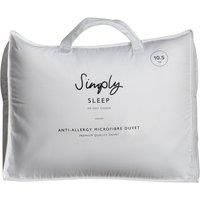 Simply Sleep Anti Allergy Microfibre 10.5 Tog Duvet - Single