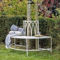 Crossland Grove Oxfordshire Outdoor Tree Bench Seat Gatehouse, White