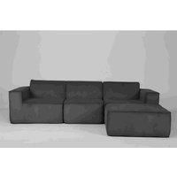 Hugspacee Corduroy 3 Seater Sofa with Footstool