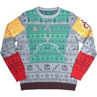 Numskull Official Boba Fett Unisex Knitted Novelty Christmas Jumper, Medium