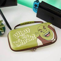 Numskull Official Shrek Hard Shell Travel Case for Nintendo Switch and OLED Model 2021 Console - Fits 10 Games and Switch Accessories