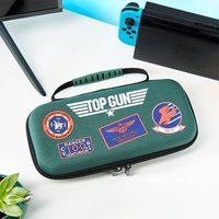 Numskull Official Top Gun Hard Shell Travel Case for Nintendo Switch and OLED Model 2021 Console - Fits 10 Games and Switch Accessories