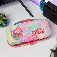 Numskull Official Trolls Hard Shell Travel Case for Nintendo Switch and OLED Model 2021 Console - Fits 10 Games and Switch Accessories