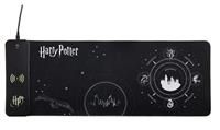 Harry Potter XL RGB Gaming Mat with 15W Wireless Charger | Customizable LED, Anti-Slip, Spill-Resistant