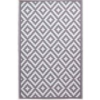 Indoor/Outdoor Waterproof Plastic Large Rug Garden Patio Leaf Geometric Pattern