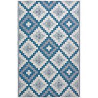 Indoor/Outdoor Waterproof Plastic Large Rug Garden Patio Leaf Geometric Pattern
