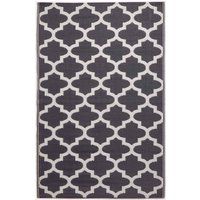 Indoor/Outdoor Waterproof Plastic Large Rug Garden Patio Leaf Geometric Pattern