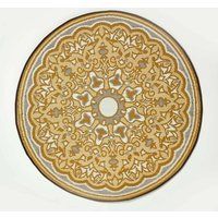 Indoor/Outdoor Lightweight Waterproof Plastic Rug Garden Patio Geometric Pattern