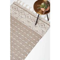 Handwoven Kilim Rug Runner Wool & Cotton in Traditional Pattern with Tassels