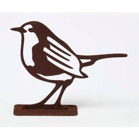 Rusty Birds Weatherproof Fence Topper Decorations for Fence Balcony Railing