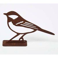 Rusty Birds Weatherproof Fence Topper Decorations for Fence Balcony Railing