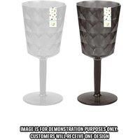 Diamond Plastic Wine Glass