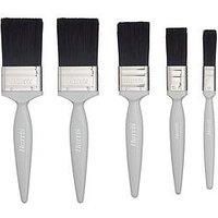 Harris 101021005 Woodwork Gloss Essentials 5 Pack, 1 x 0.5, 1 x 1, 1 x 1.5, 2 x 2 Paint Brushes